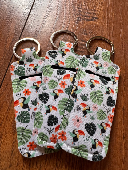 Plant Themed Chapstick Holder Keychain