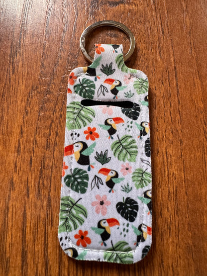 Plant Themed Chapstick Holder Keychain