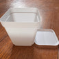 3” White Pot With Tray